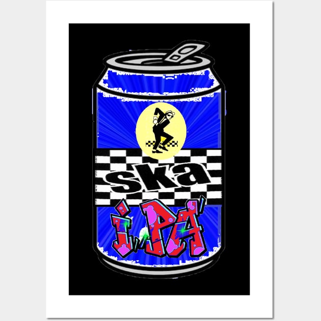 ska beer drink Wall Art by LowEndGraphics